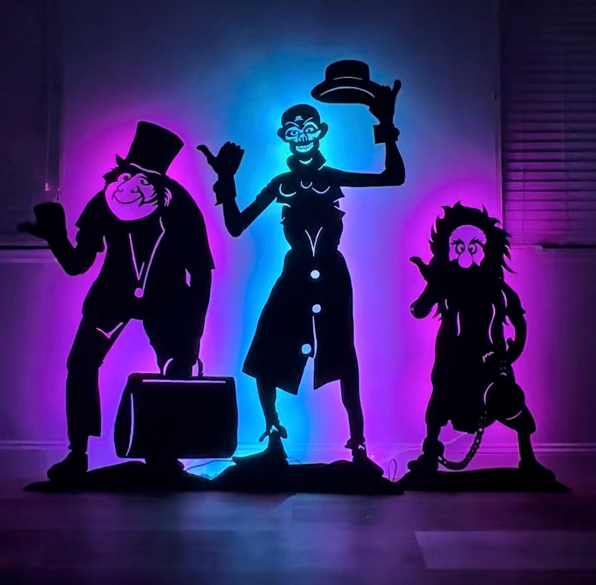 Motorized parts kit for THREE hitchhiking ghost display